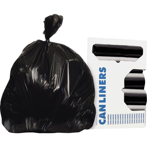 Heritage 56 gal Trash Bags, 0.87 mil (22 Micron), Black, 6 PK HERZ8648WKR01